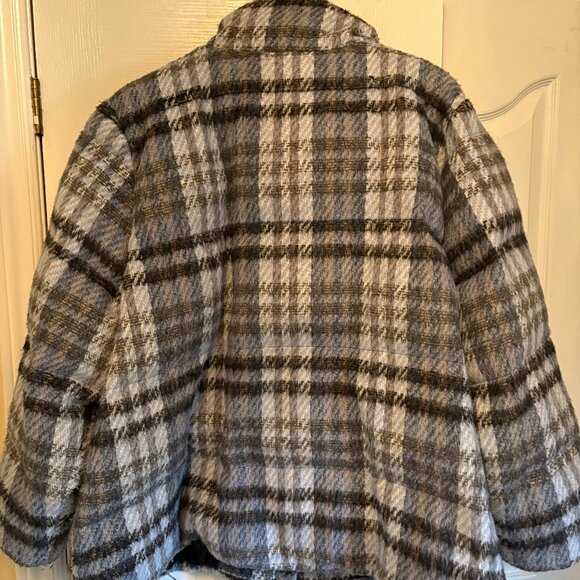 Women’s Penningtons Wool-Blend Plaid Zip Jacket – Size 3X – Like New - Picture 4 of 4